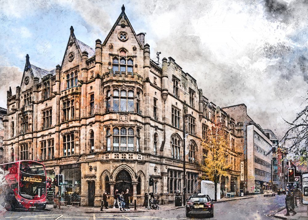 La esquina histórica de Manchester de Justyna Jaszke