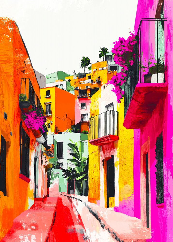 Un callejón urbano lleno de vida de Justyna Jaszke