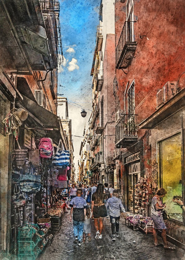 Una calle urbana llena de vida de Justyna Jaszke