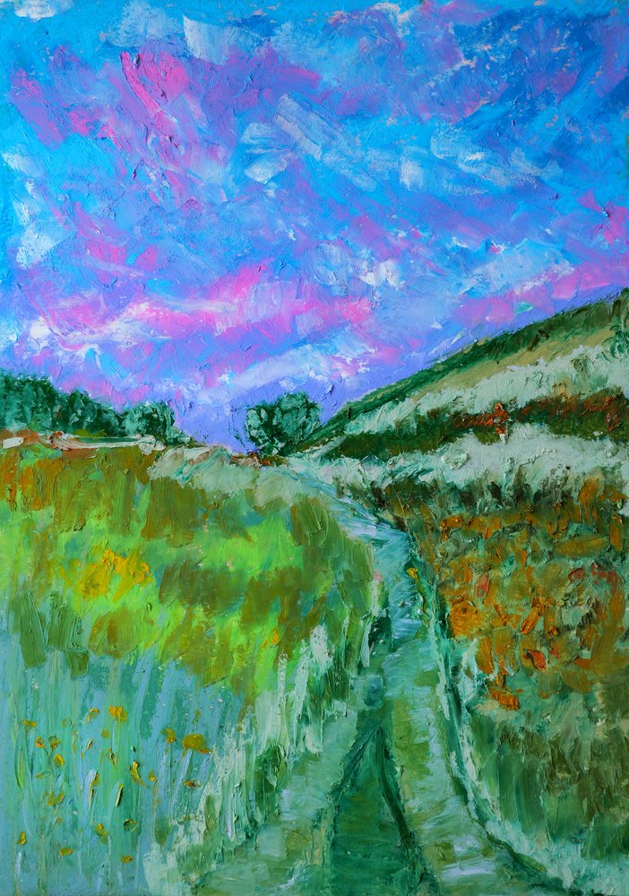 Sendero de campo vibrante de Justyna Jaszke