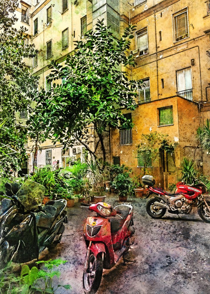 Un patio urbano lleno de vida de Justyna Jaszke
