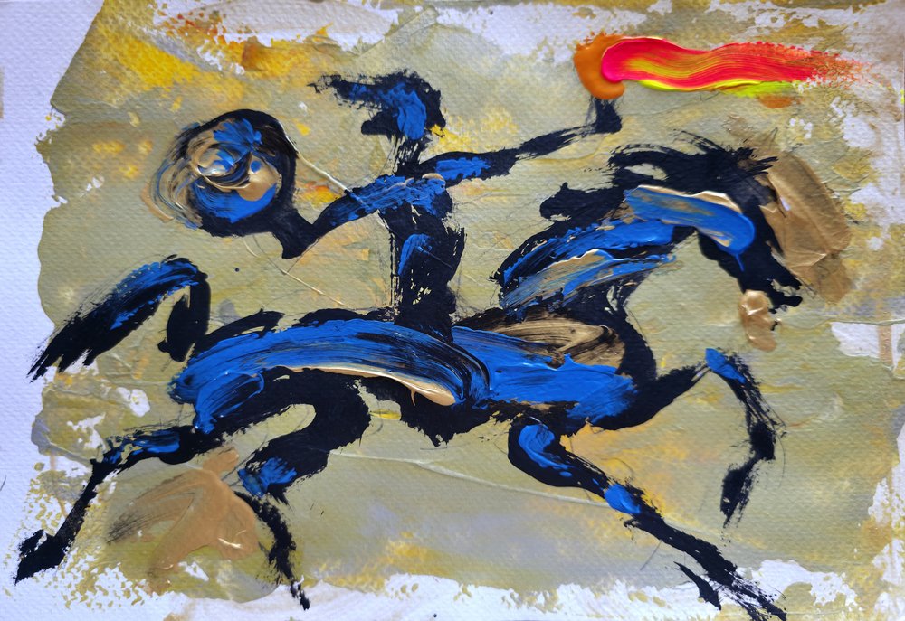 El jinete azul de fuego de Kanat Ibragimov