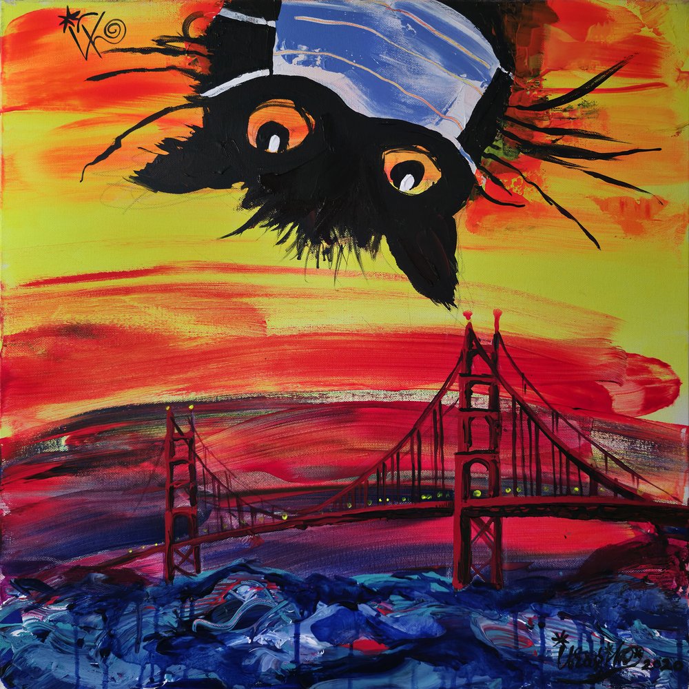Gato enmascarado: atardecer en San Francisco de Kanat Ibragimov