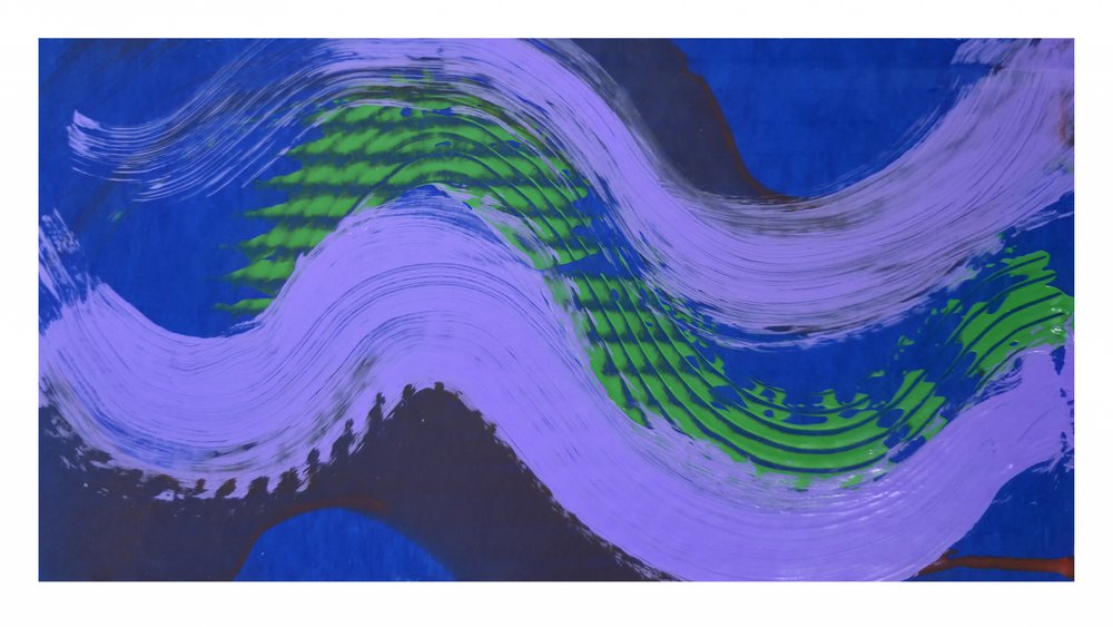 Olas abstractas llenas de colorido de Kanat Ibragimov
