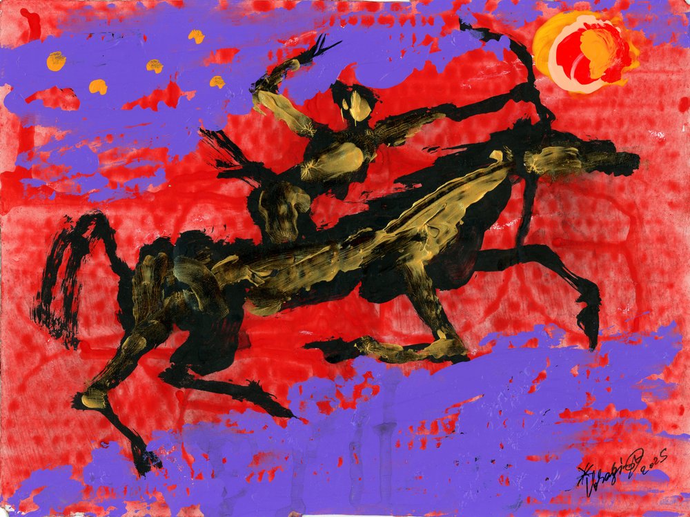 Guerrero a caballo de Kanat Ibragimov