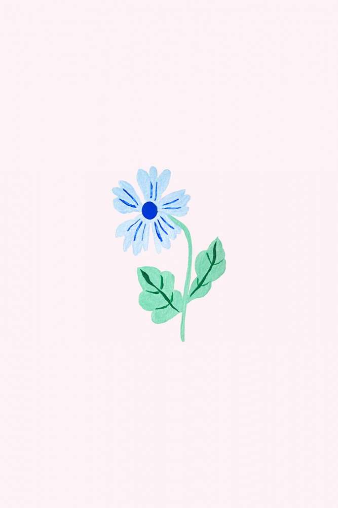 Delicada flor azul de Karen Menzenbach