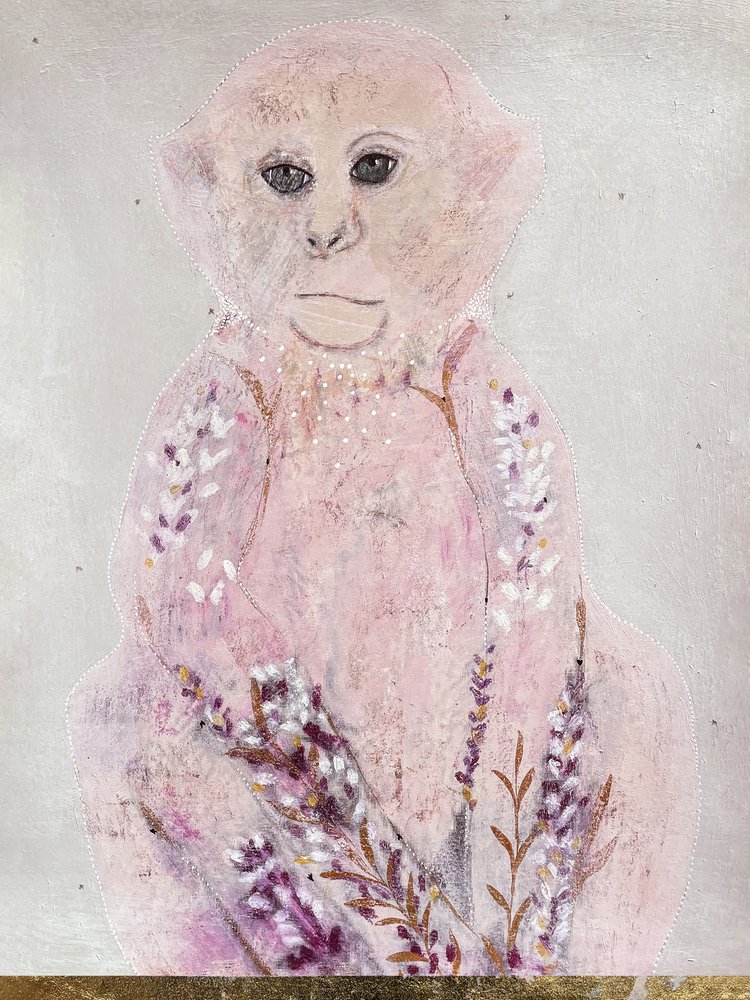 Retrato etéreo de un mono de Karenina Fabrizzi