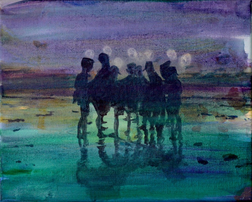 Reflejo de las figuras del crepúsculo de Karin Bos