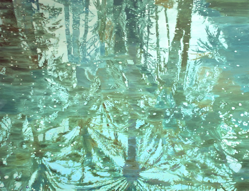 Reflejo en el bosque invernal de Karin Bos