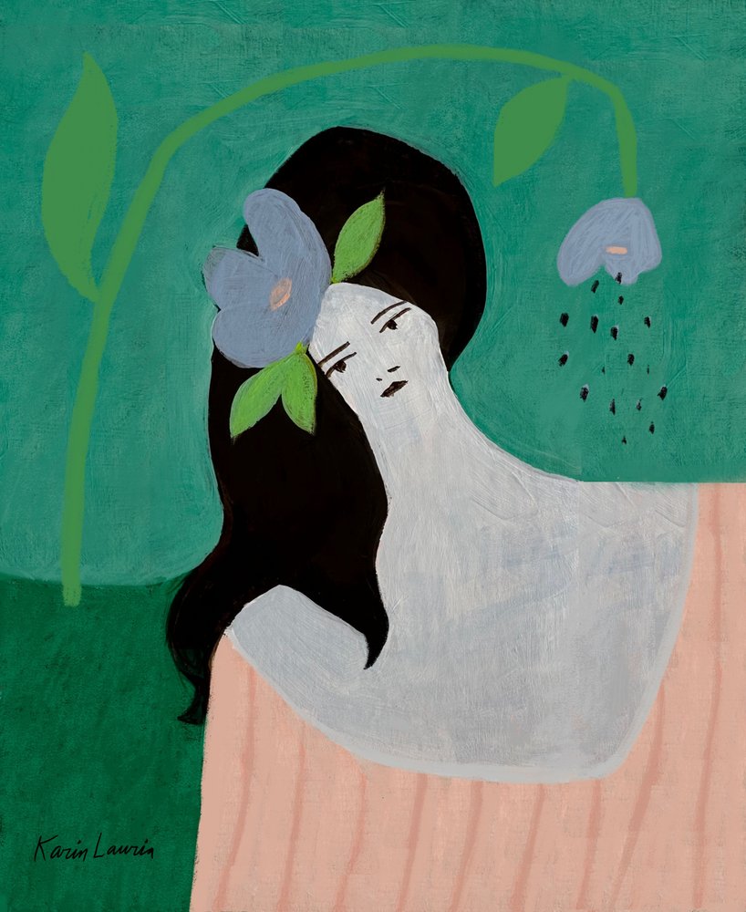 Ensueño de flores azules de Karin Lauria