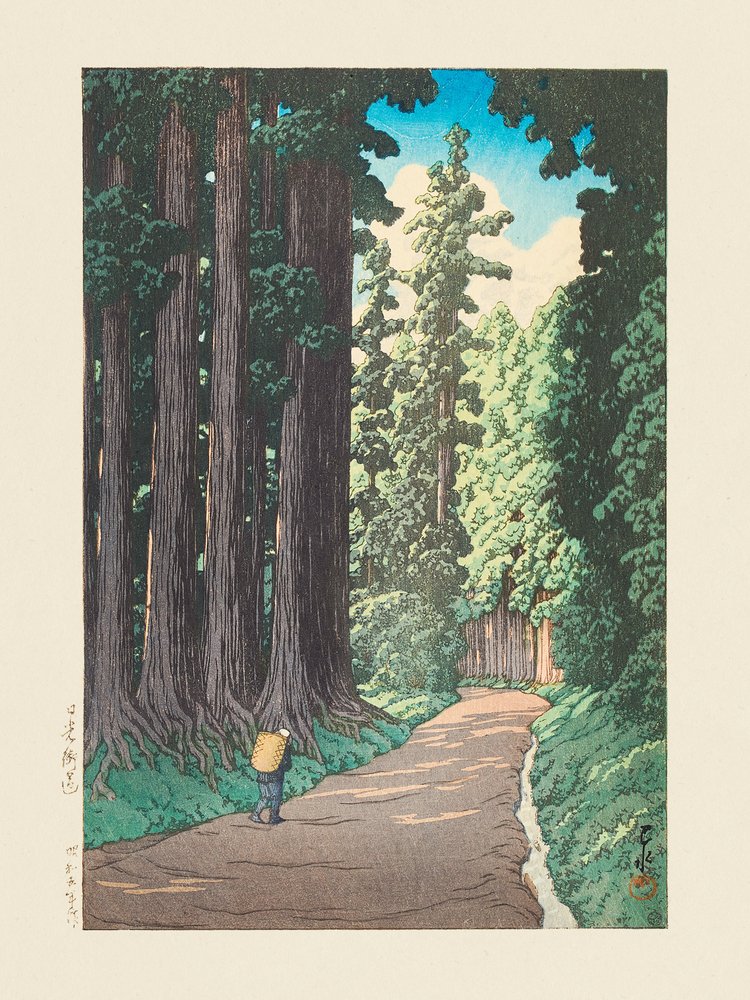 Nikko Gaido (El camino a Nikko) (1930) de Kawase Hasui