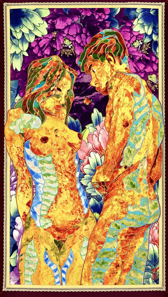 Un abrazo en tonos nude vibrantes de Kostyantin Malginov