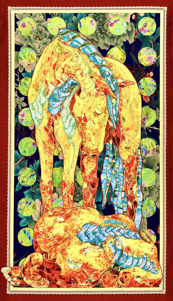 Caballo esquelético de colores vivos de Kostyantin Malginov