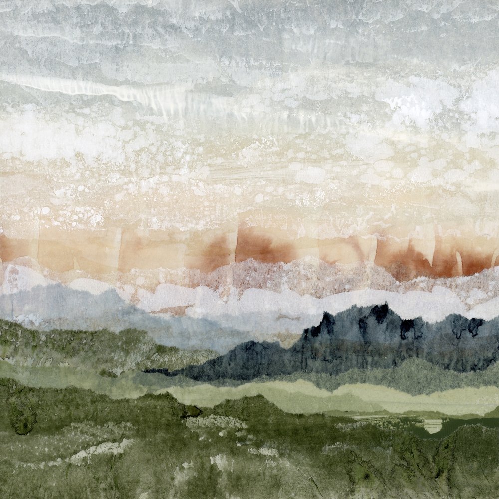 Abstracto de montañas en capas de Lara Eckerman