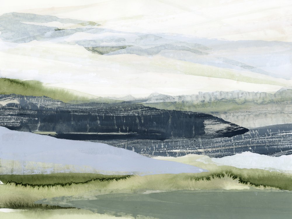 Paisaje montañoso en tonos apagados de Lara Eckerman