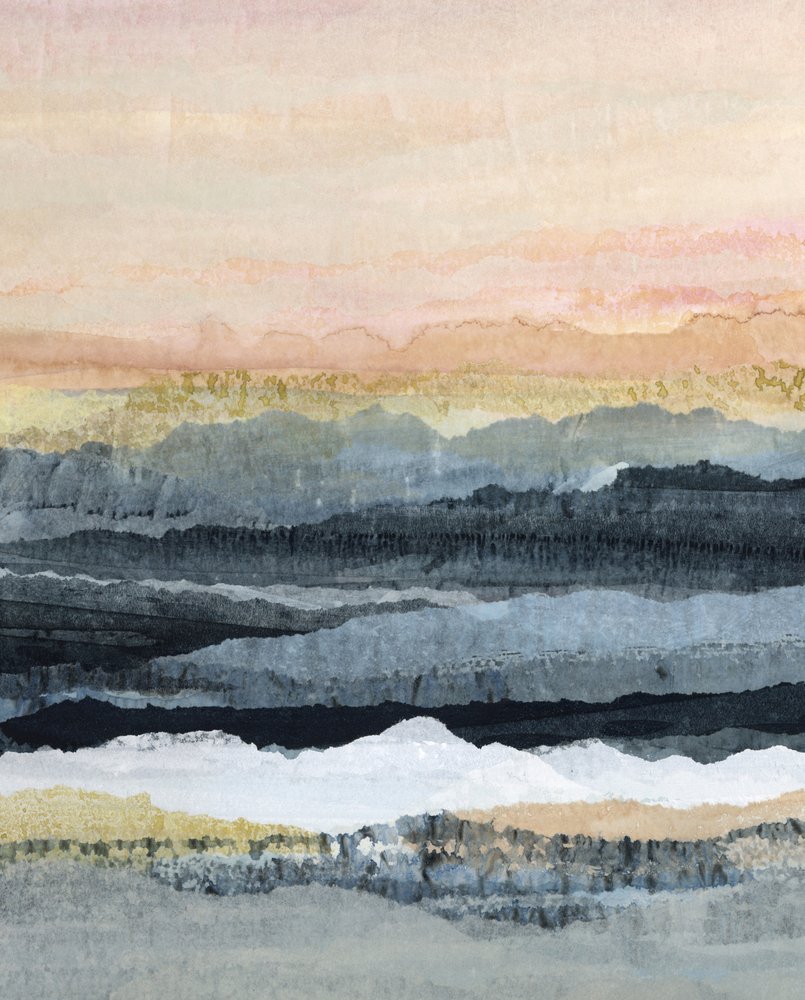 Montañas abstractas y serenas de Lara Eckerman