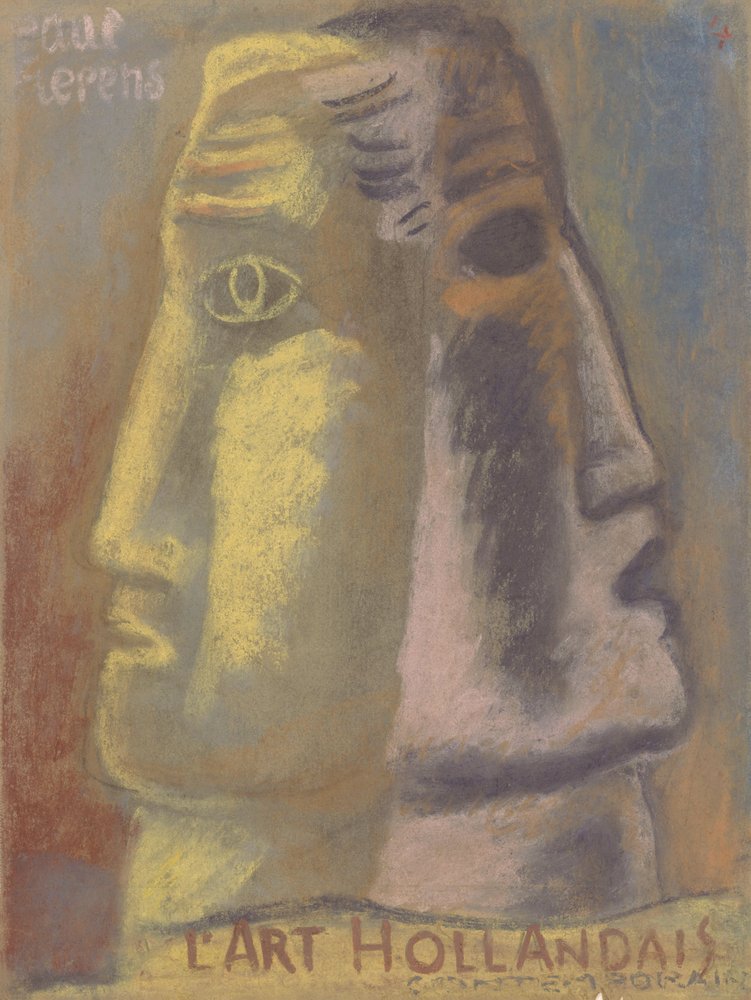 Diseño de portada para Paul Fierens, Lart Hollandais Contemporain, 1933 de Leo Gestel