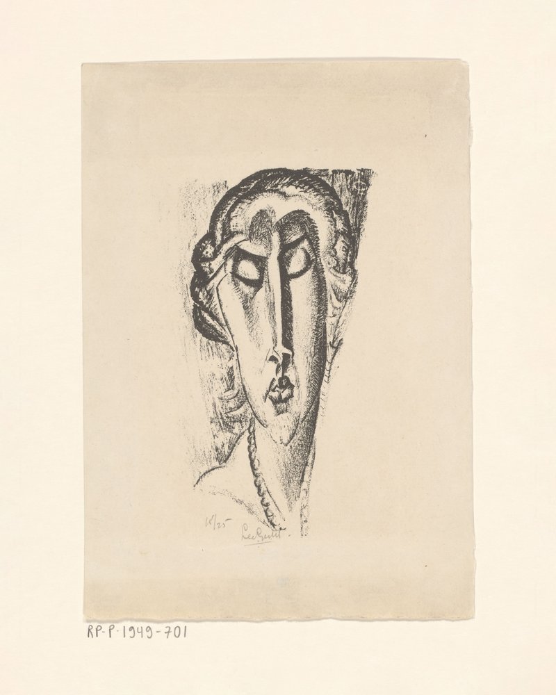Retrato de una mujer desconocida de Leo Gestel