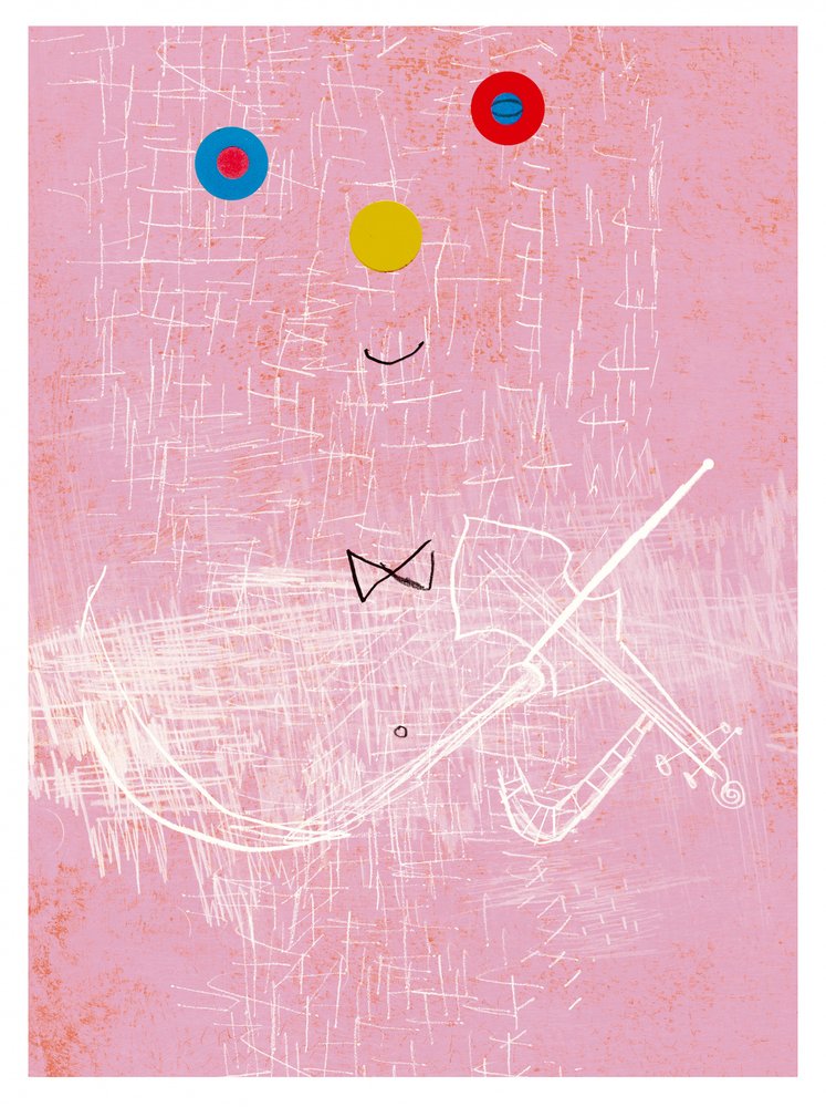 Violinista abstracto de Leonardo Flores