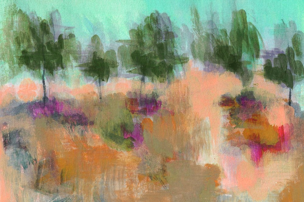 Paisaje abstracto de ensueño de Lori Ann Folz