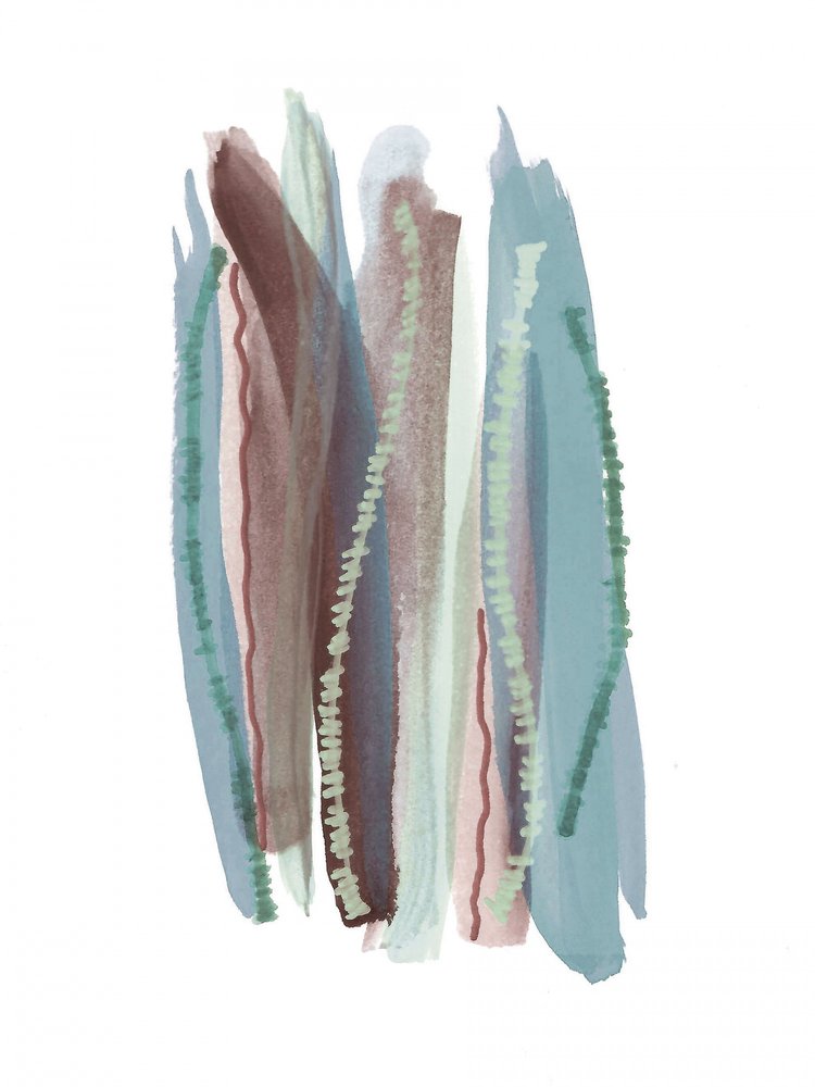 Trazos abstractos de tonos terrosos de Lori Ann Folz