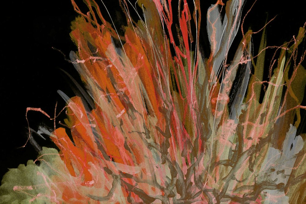 Trazos abstractos y ardientes de Lori Ann Folz