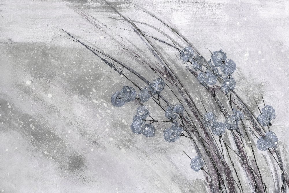 Ramas invernales brillantes de Lori Ann Folz