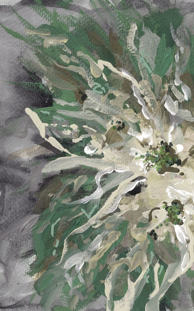 Abstracto floral verde de Lori Ann Folz
