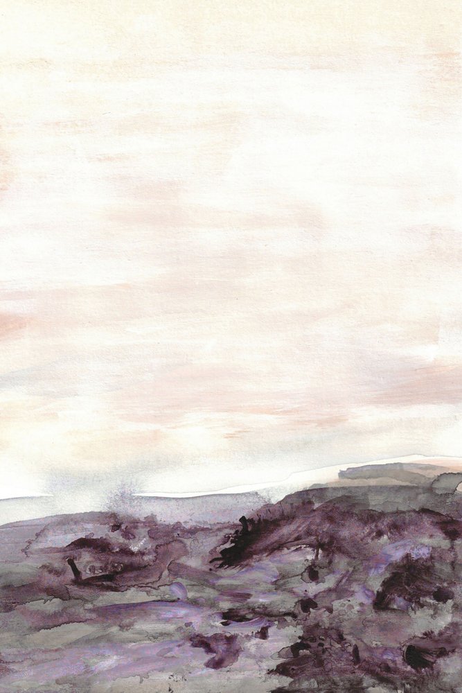 Paisaje púrpura brumoso de Lori Ann Folz