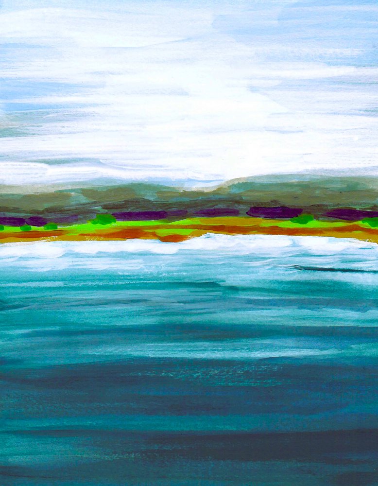El vibrante horizonte del lago de Lori Ann Folz