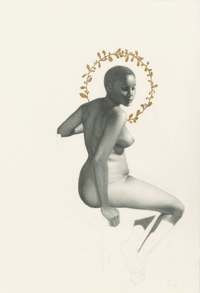 Desnudo sentado con elegancia de Lourens Joubert