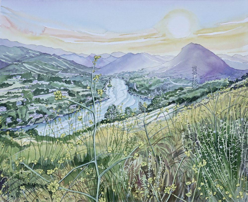 Amanecer en el valle del río de Luisa Millicent