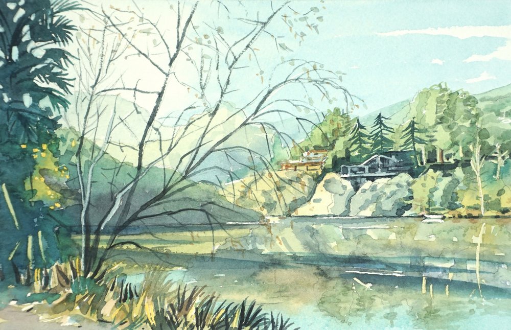 Reflejos serenos a orillas del lago de Luisa Millicent
