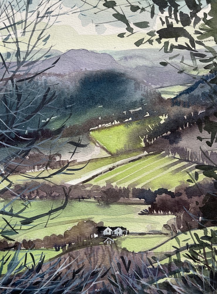 Valle rural bañado por el sol de Luisa Millicent