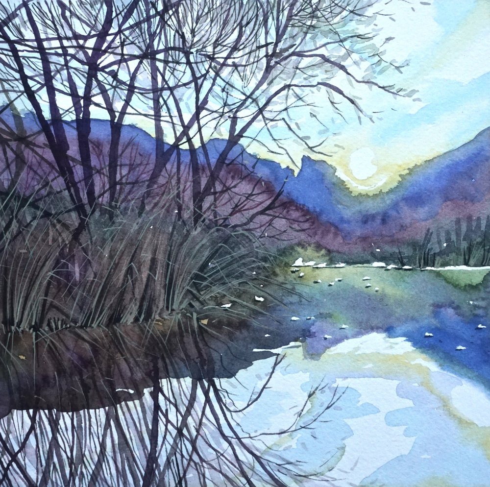Tranquilo amanecer invernal de Luisa Millicent