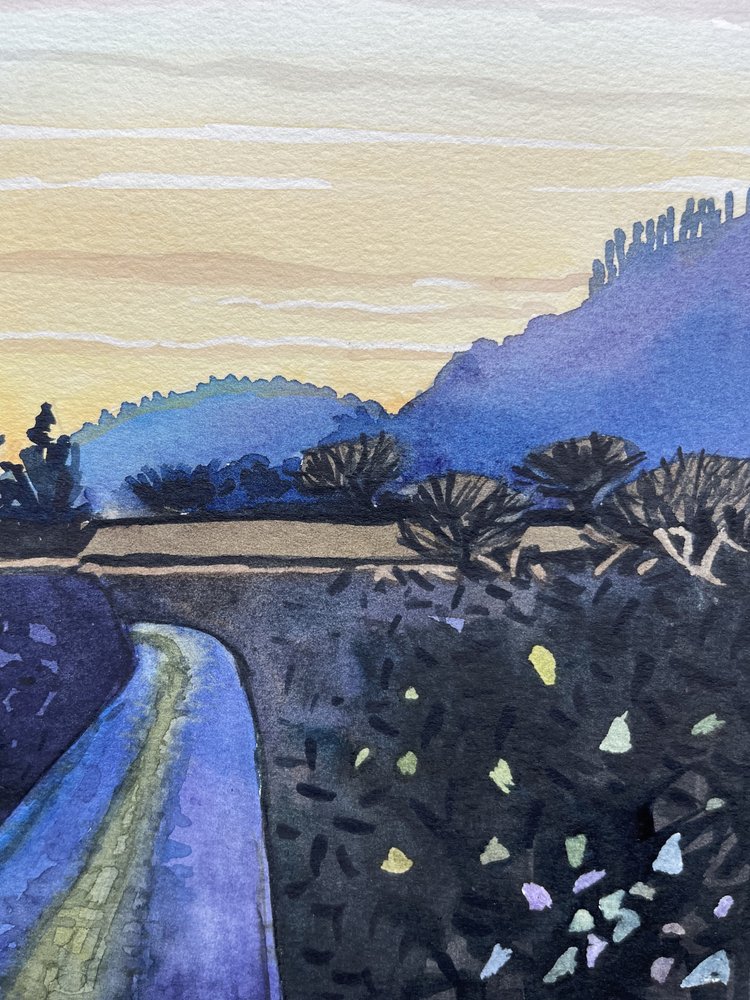 Camino sinuoso al amanecer de Luisa Millicent
