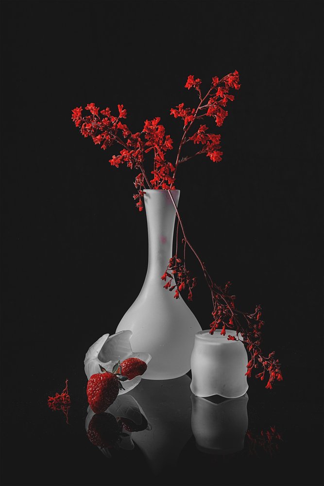 Naturaleza muerta romántica oscura de Lydia Jacobs