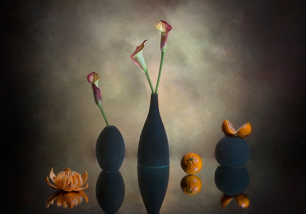 Lirios Calla «Moody» naranjas de Lydia Jacobs