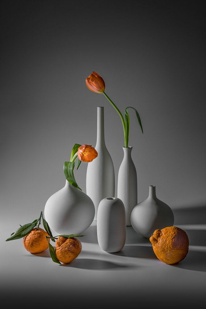Tulipanes naranjas y mandarinas de Lydia Jacobs