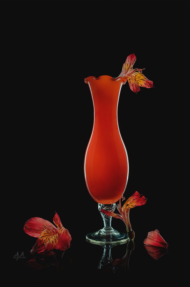 Naturaleza muerta con alstroemerias de colores vivos de Lydia Jacobs