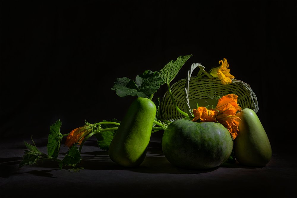 Naturaleza muerta de cosecha vibrante de Lydia Jacobs