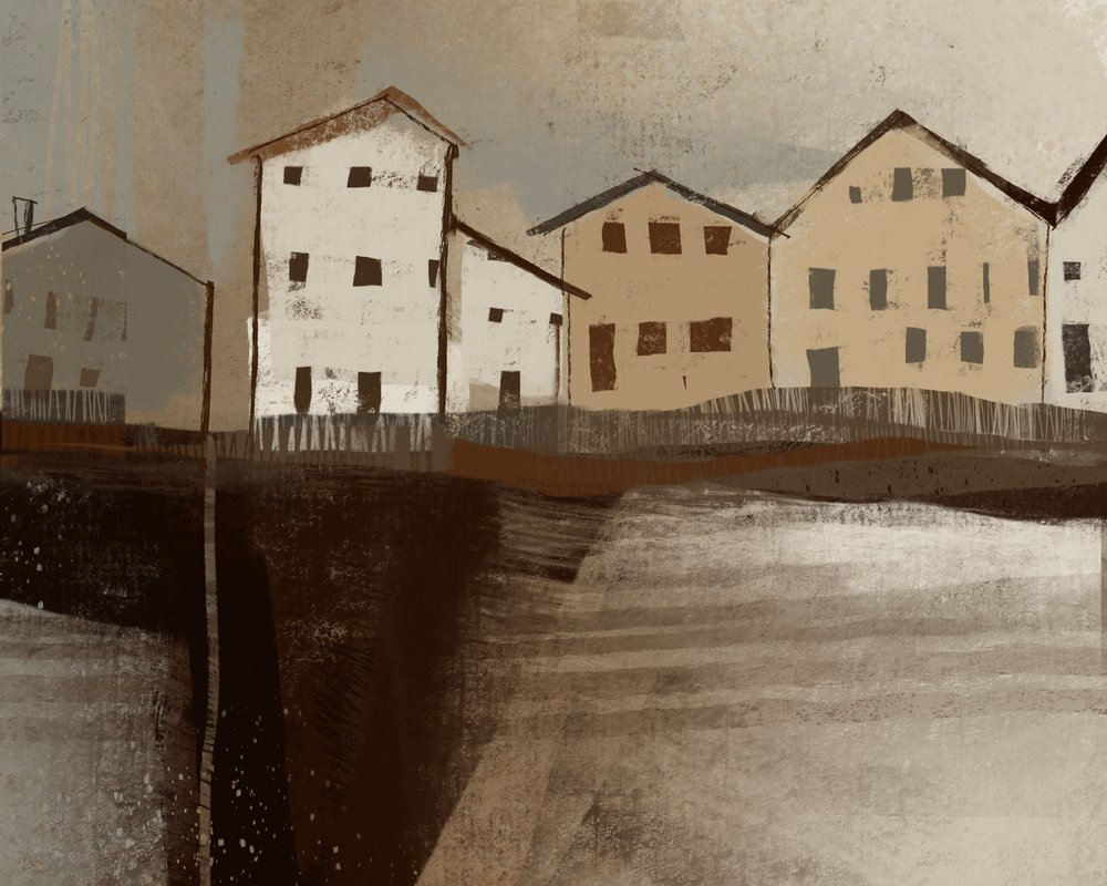 Viviendas en Cliffside Village de MANSI SAXENA