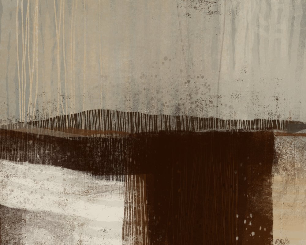 Paisaje abstracto con tonos terrosos de MANSI SAXENA