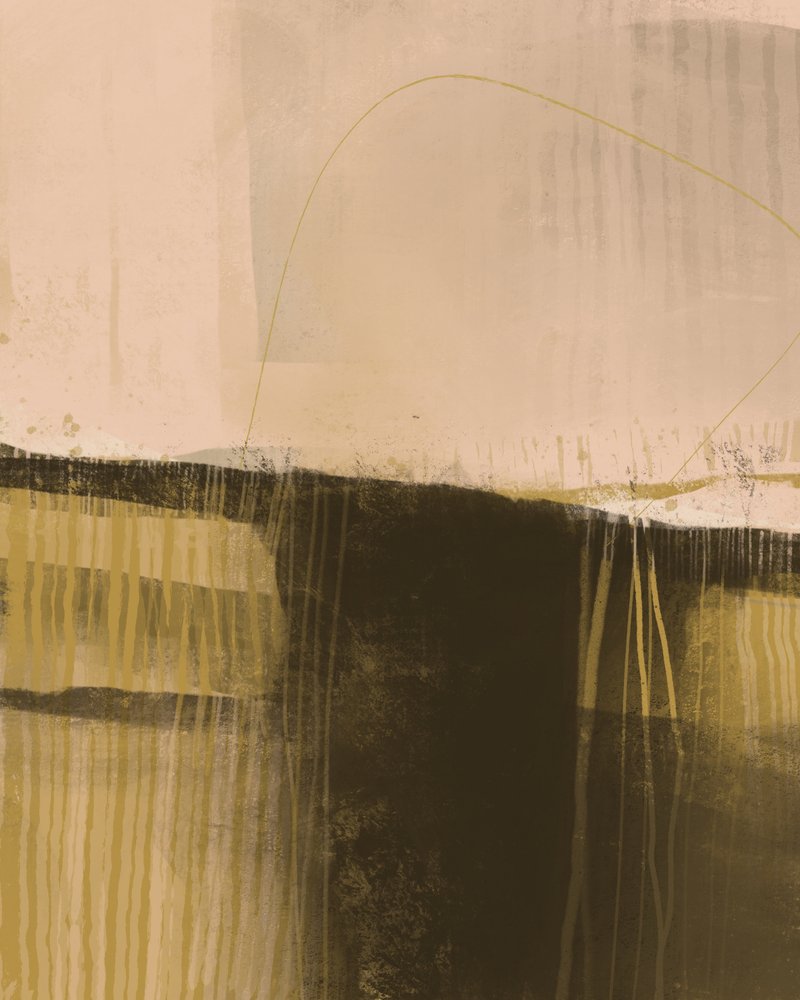 Paisaje abstracto con tonos terrosos de MANSI SAXENA