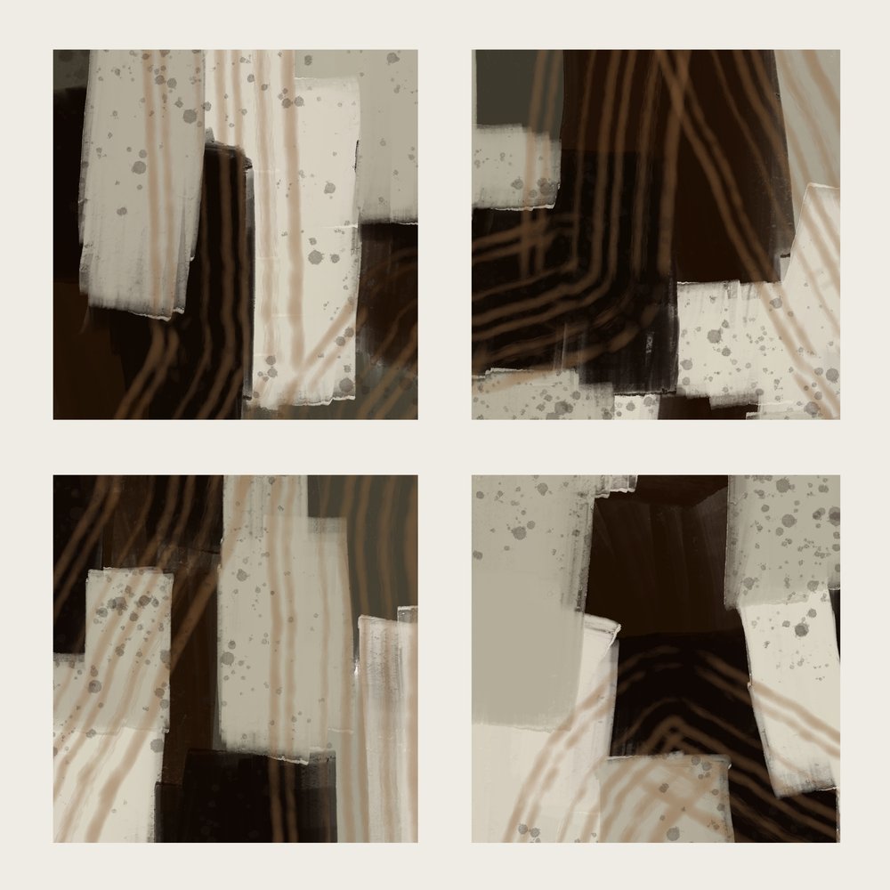 Trazos abstractos con tonos terrosos de MANSI SAXENA