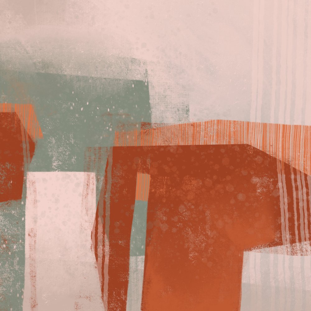 Bloques modernos de tonos tierra de MANSI SAXENA