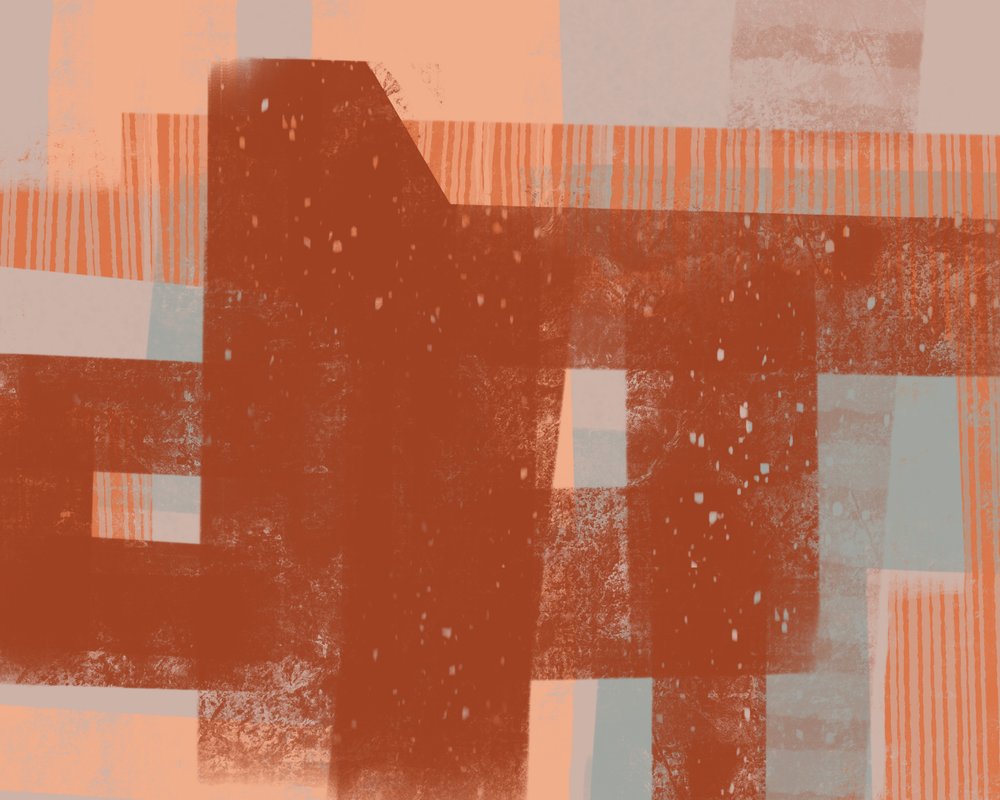 Capas geométricas de Rust de MANSI SAXENA