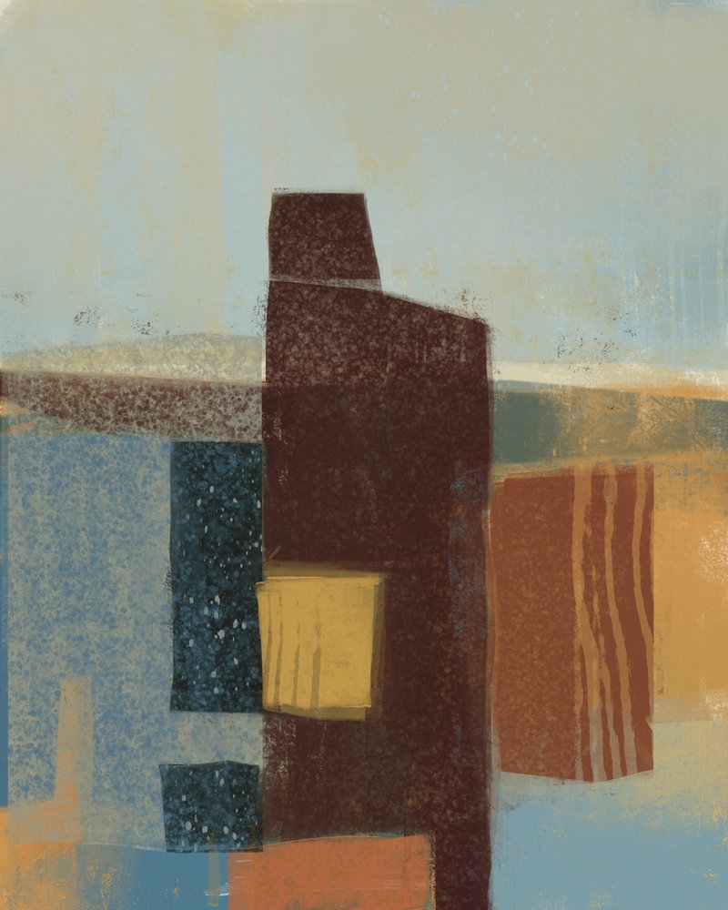 Paisaje abstracto y sereno de MANSI SAXENA