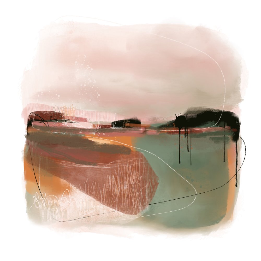 Paisaje abstracto y sereno de MANSI SAXENA