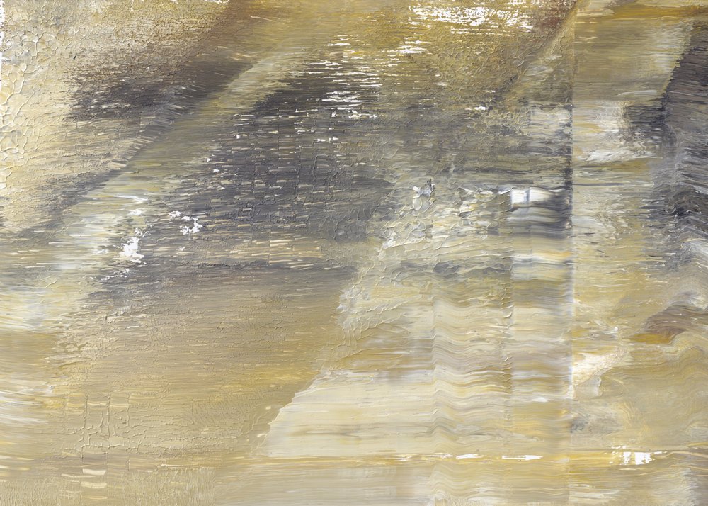 Lavado gris dorado abstracto de Maira Ribena